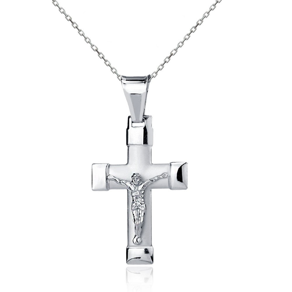 Sterling Silver, Italian Cross Pendant- Chain NOT included