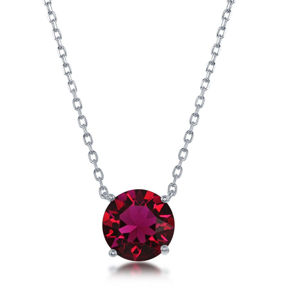 16+2 inch Silver 8MM Ruby 