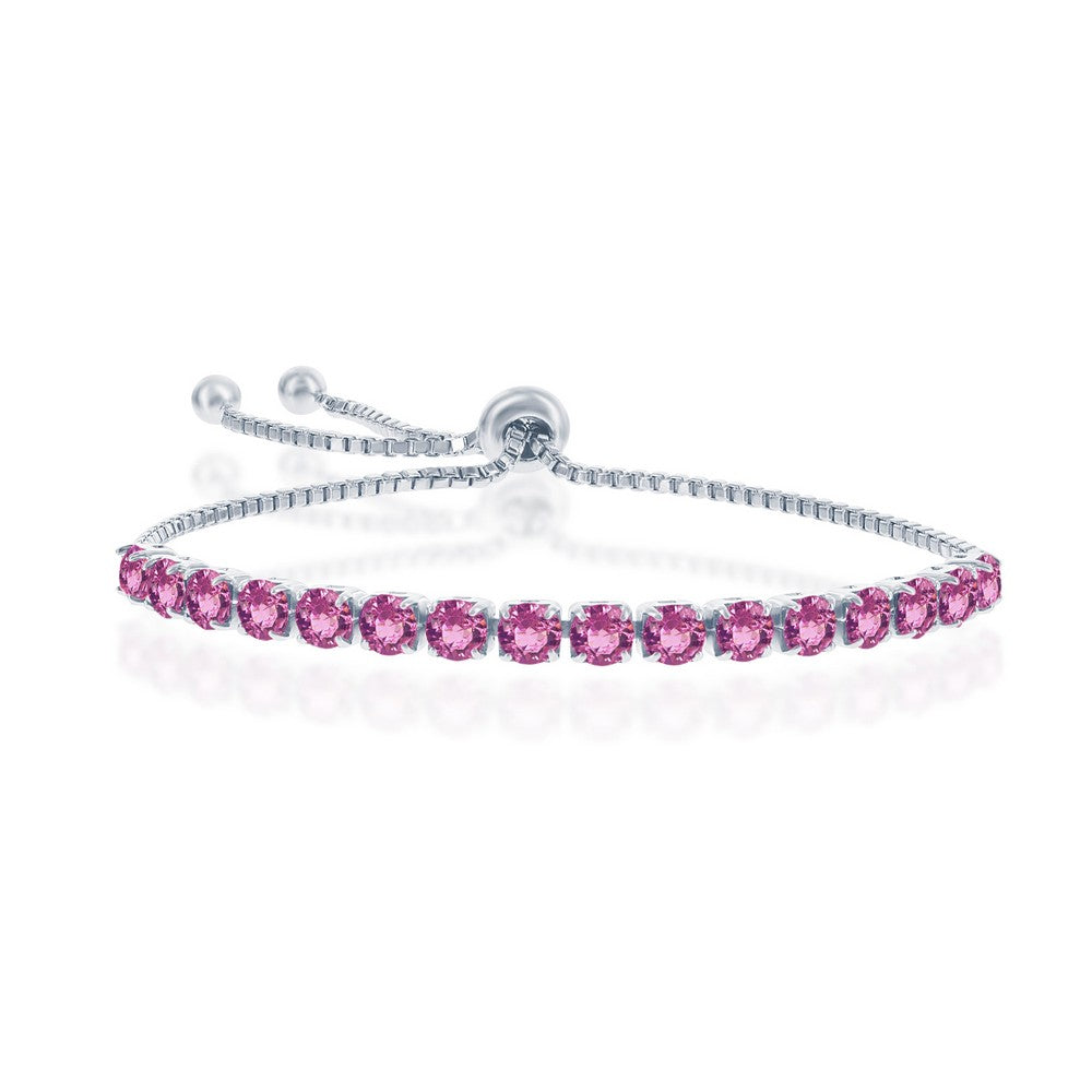 Sterling Silver 4MM Rose 